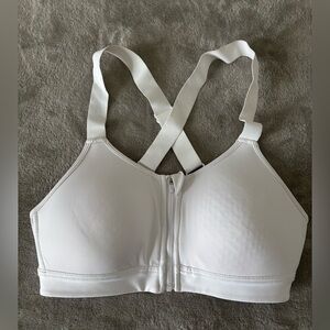 Ideology White Sports Bra with Crossback Straps